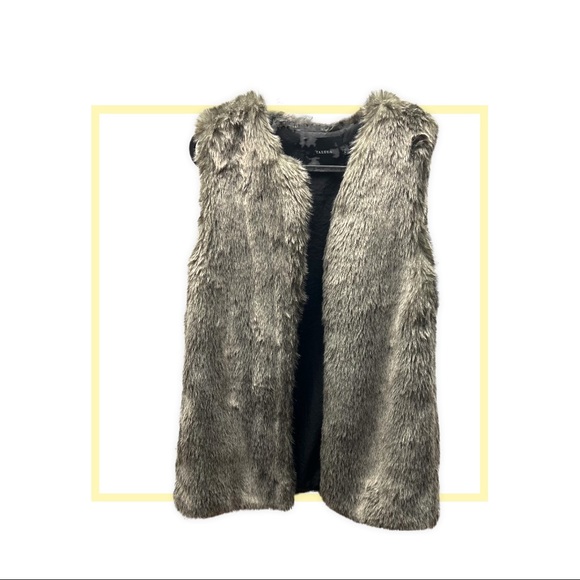 Aritzia Talula XXS Faux Fur brown winter vest - Picture 1 of 6